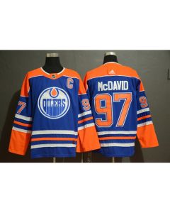 Men's Edmonton Oilers #97 Connor McDavid Royal Stitched NHL Jersey