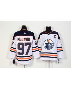 Men's Edmonton Oilers #97 Connor McDavid White Stitched NHL Jersey