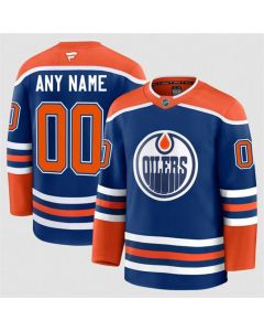 Men's Edmonton Oilers ACTIVE PLAYER Custom Royal 2024-25 Home Stitched Hockey Jersey