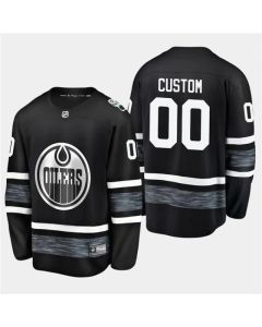 Men's Edmonton Oilers Custom 2019 NHL All Star Black Stitched Jersey