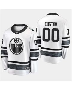 Men's Edmonton Oilers Custom 2019 NHL All Star White Stitched Jersey