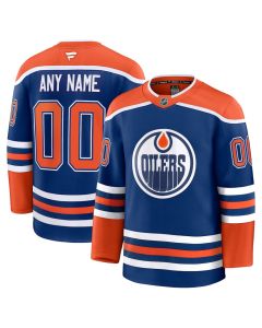 Men's Edmonton Oilers Royal Home Premium Custom Jersey