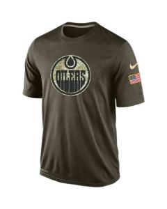 Men's Edmonton Oilers Salute To Service Dri-FIT T-Shirt