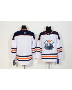 Men's Edmonton Oilers White Stitched NHL Jersey