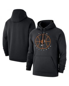 Men's Florida A&M Rattlers Black Basketball Icon Club Fleece Pullover Hoodie