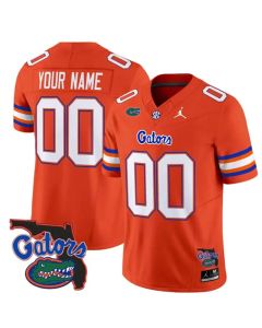 Men's Florida Gators Orange 2024 Florida Patch Vapor F.U.S.E. Limited Custom Jersey (Orange)