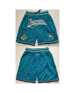 Men's Florida Marlins Teal Shorts (Run Small)