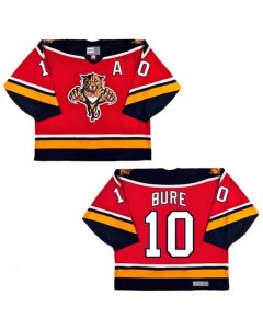 Men's Florida Panthers #10 Pavel Bure Red Stitched Jersey