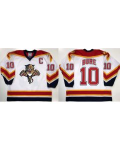 Men's Florida Panthers #10 Pavel Bure White Stitched Jersey