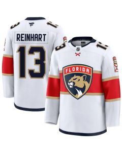 Men's Florida Panthers #13 Sam Reinhart White Premium Jersey