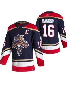Men's Florida Panthers #16 Aleksander Barkov Black 2020-21 Reverse Retro Stitched Jersey