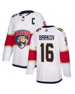 Men's Florida Panthers #16 Aleksander Barkov White Stitched Jersey