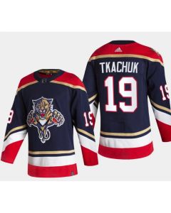 Men's Florida Panthers #19 Matthew Tkachuk 2022 Navy Reverse Retro Stitched Jersey
