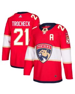 Men's Florida Panthers #21 Vincent Trocheck Red Stitched NHL Jersey