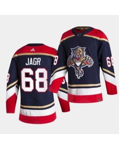 Men's Florida Panthers #68 Jaromir Jagr Black 2020-21 Reverse Retro Stitched Jersey