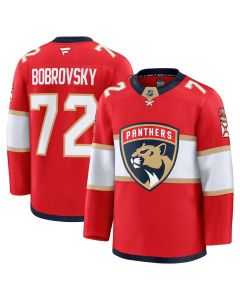 Men's Florida Panthers #72 Sergei Bobrovsky Red Premium Jersey