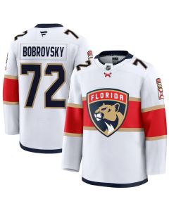 Men's Florida Panthers #72 Sergei Bobrovsky White Premium Jersey
