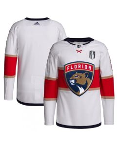 Men's Florida Panthers Blank White 2023 Stanley Cup Final Stitched Jersey