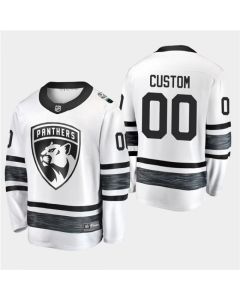 Men's Florida Panthers Custom 2019 NHL All-Star White Stitched Jersey
