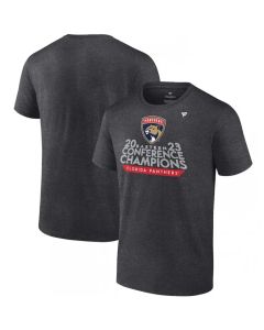 Men's Florida Panthers Heather Charcoal 2023 Eastern Conference Champions Locker Room T-Shirt