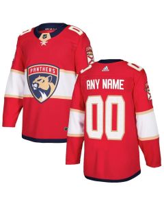 Men's Florida Panthers Personalized Authentic Red Home Stitched NHL Jersey