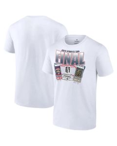 Men's Florida Panthers White 2023 Stanley Cup Final Matchup Big Ticket T-Shirt