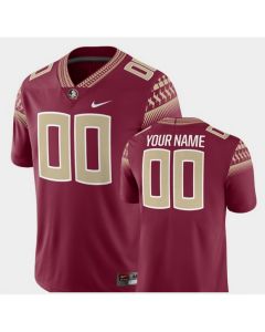 Men's Florida State Seminoles Custom College Football 2018 Game Garnet Stitched Jersey