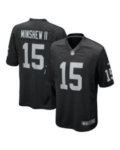 Men's Gardner Minshew II Black Las Vegas Raiders Team Game Jersey (Black)