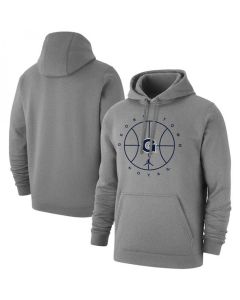 Men's Georgetown Hoyas Grey Basketball Icon Club Fleece Pullover Hoodie