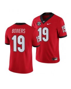 Men's Georgia Bulldogs #19 Brock Bowers Red College Football Stitched Jersey