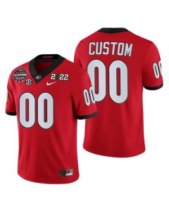 Men's Georgia Bulldogs ACTIVE PLAYER Custom 2021/22 CFP National Champions Red College Football Stitched Jersey