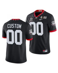 Men's Georgia Bulldogs ACTIVE PLAYER Custom 2022 Patch Black College Football Stitched Jersey