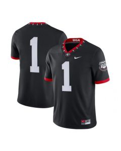 Men's Georgia Bulldogs Black Stitched Jersey