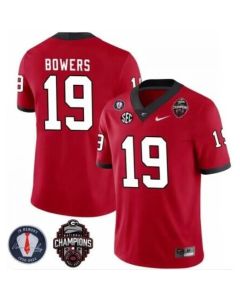 Men's Georgia Bulldogs Custom Red 2022 National Champions Stitched Football Jersey