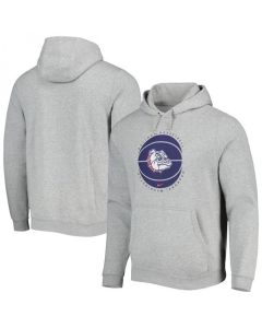 Men's Georgia Bulldogs Grey Basketball Pullover Hoodie