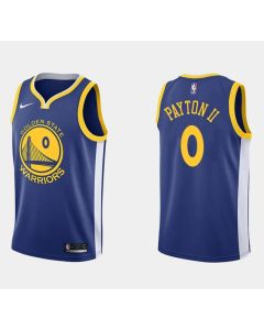 Men's Golden State Warriors #0 Gary Payton II Blue Stitched Basketball Jersey