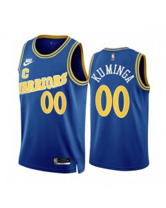 Men's Golden State Warriors #00 Jonathan Kuminga 2022/23 Royal Classic Edition Stitched Basketball Jersey