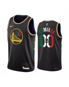 Men's Golden State Warriors #00 Jonathan Kuminga 2022 Black Special Mexico City Edition Stitched Jersey