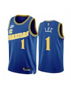 Men's Golden State Warriors #1 Damion Lee 2022/23 Royal Classic Edition Stitched Basketball Jersey
