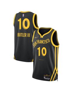 Men's Golden State Warriors #10 Jimmy Butler III Black 2025 City Edition Stitched Basketball Jersey