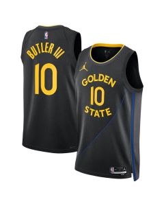Men's Golden State Warriors #10 Jimmy Butler III Black Swingman Statement Edition Jersey (Black)