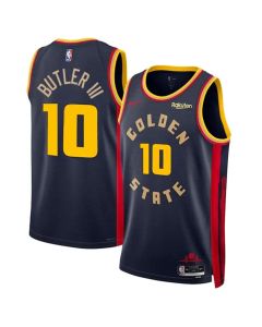 Men's Golden State Warriors #10 Jimmy Butler III Navy 2025 City Edition Stitched Basketball Jersey (Navy)