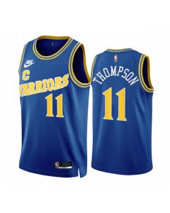 Men's Golden State Warriors #11 Klay Thompson 2022/23 Royal Classic Edition Stitched Basketball Jersey