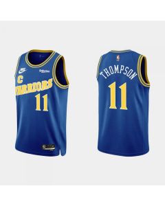 Men's Golden State Warriors #11 Klay Thompson 2022 Classic Edition Royal Stitched Basketball Jersey