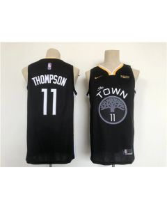 Men's Golden State Warriors #11 Klay Thompson Black Stitched Basketball Jersey