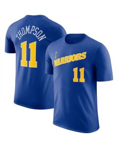 Men's Golden State Warriors #11 Klay Thompson Blue 2022/23 Name & Number T-Shirt