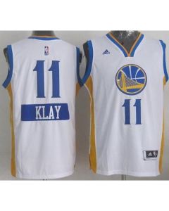 Men's Golden State Warriors #11 Klay Thompson White 2014-15 Christmas Day NBA Jersey