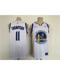 Men's Golden State Warriors #11 Klay Thompson White Stitched Basletball Jersey