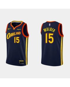 Men's Golden State Warriors #15 Mychal Mulder 2020-21 Navy City Edition Stitched NBA Jersey