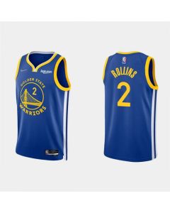 Men's Golden State Warriors #2 Ryan Rollins 2022 Royal Stitched Basketball Jersey (Royal)
